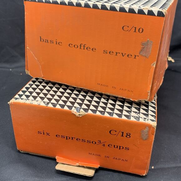 LaGardo Tackett 6 Espresso Cups Saucers Pot Coffee Tea Porcelain Schmid Japan - Picture 13 of 16